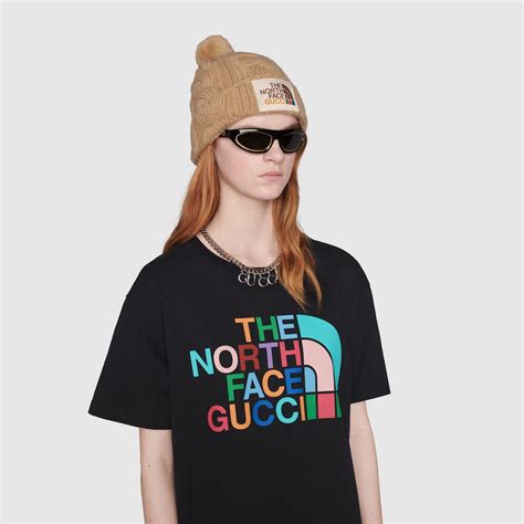 t shirt the north face x gucci|Gucci X north face tracksuit.